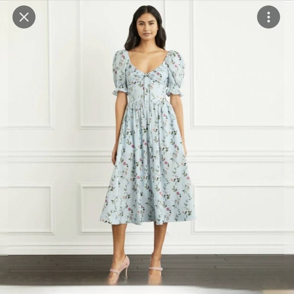 Hill House Ophelia Nap Dress in Pond Floral